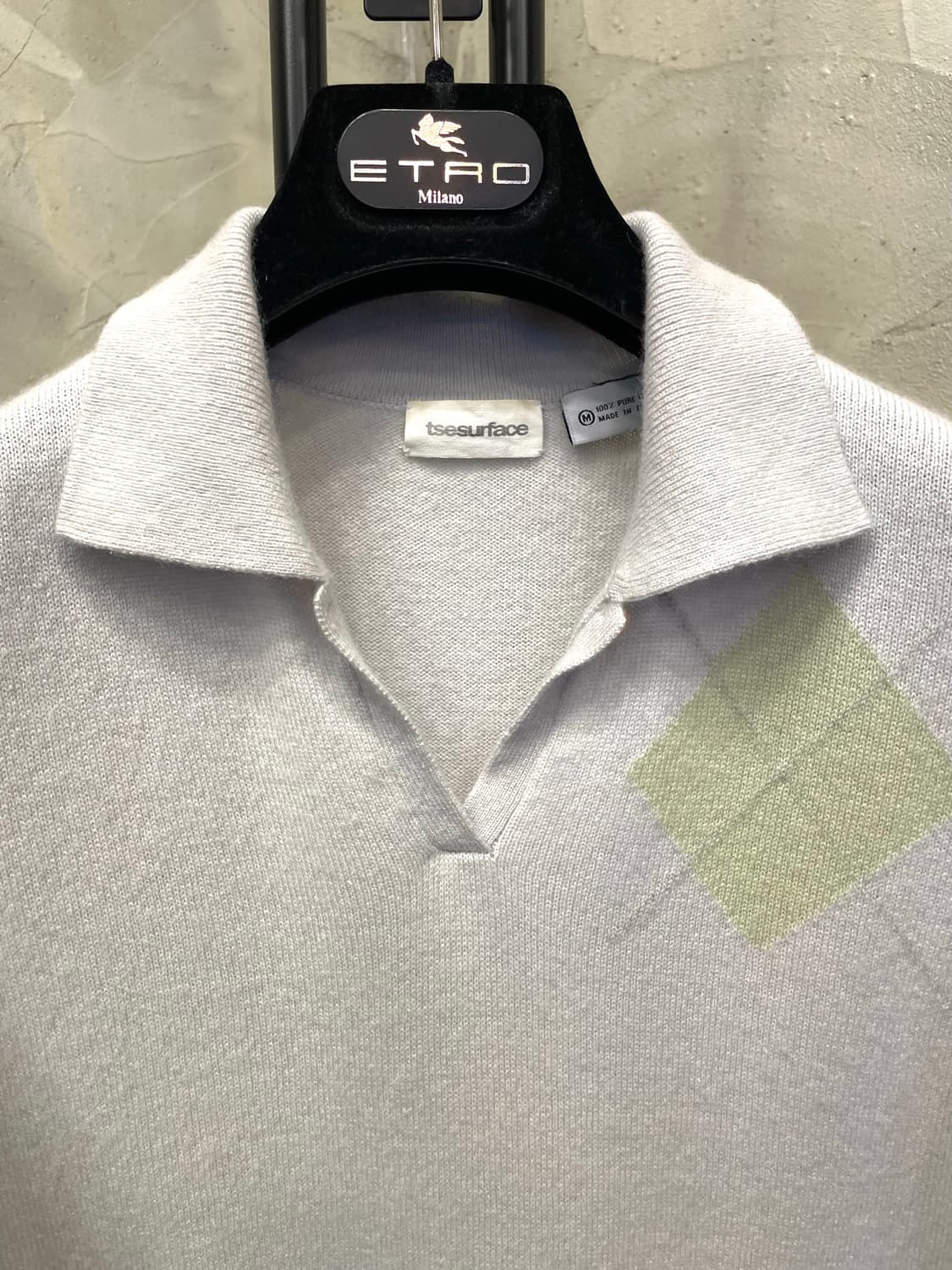 Tse 캐시미어100% 반팔 카라니트 55~66 상품이미지2