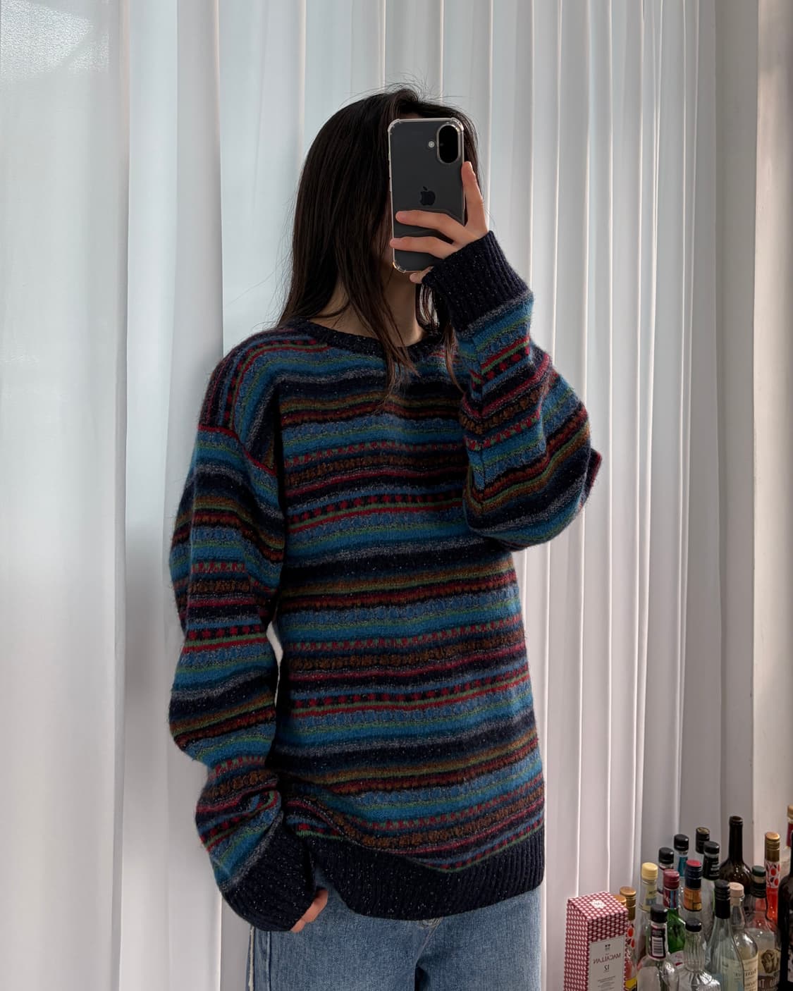 [S]아일랜드 페어아일 램스울 니트 상품이미지3