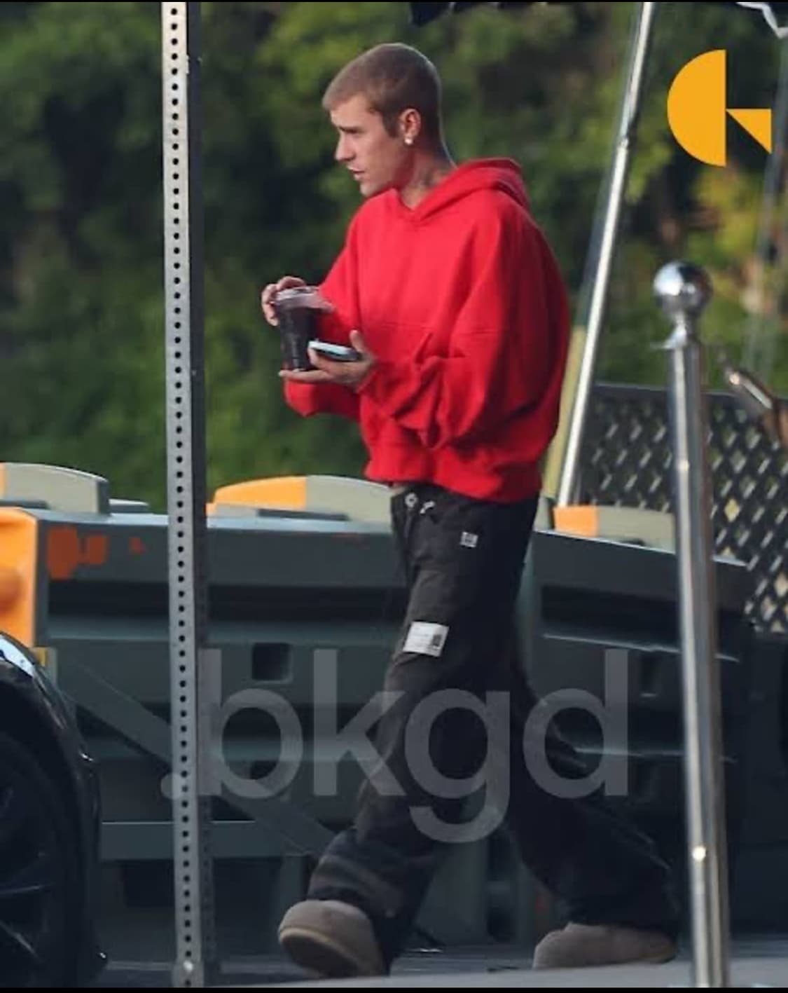 90s 빈티지 러셀 후드집업 레드 L USA 상품이미지8