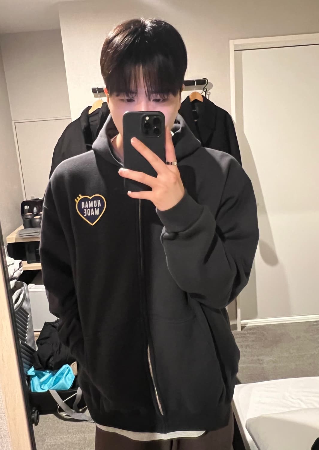 휴먼메이드 집업 하트 후드 XXL 상품이미지2