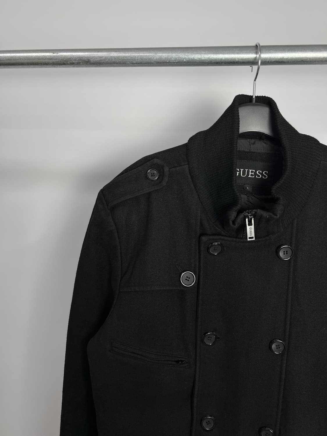 GUESS 울 혼방 더블 집업 자켓 상품이미지2