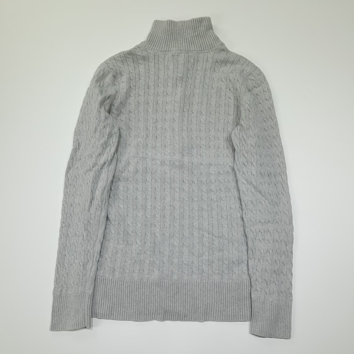 CL261 L 폴로 00s 코튼 케이블 하프집업 그레이 니트 스웨터 상품이미지7