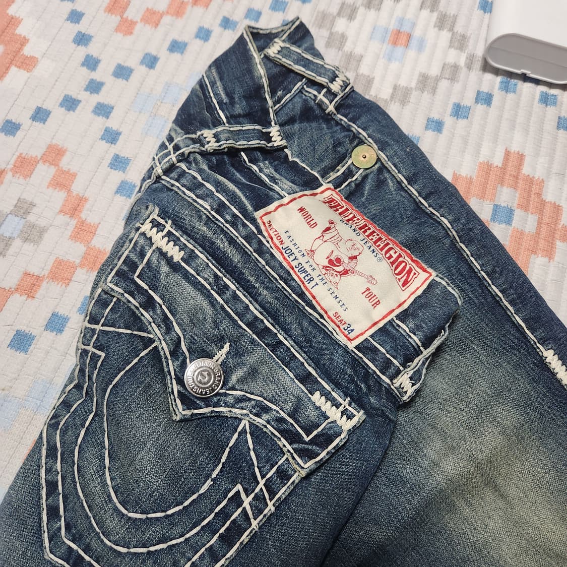 트루릴리젼U.S.A 빌리 슈퍼 T 데님 청바지 34 상품이미지3