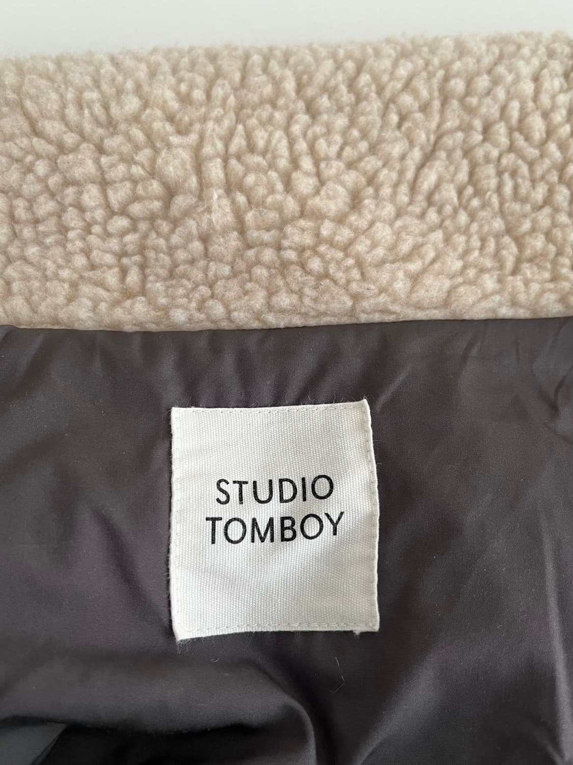 F) 스튜디오 톰보이 구스다운 패딩 점퍼 브라운 상품이미지5