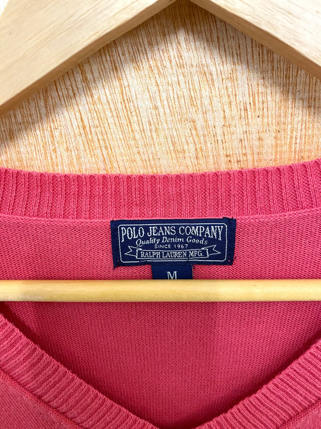 POLO JEANS CO v-neck knit 폴로 성조기 와펜 면니트 상품이미지5