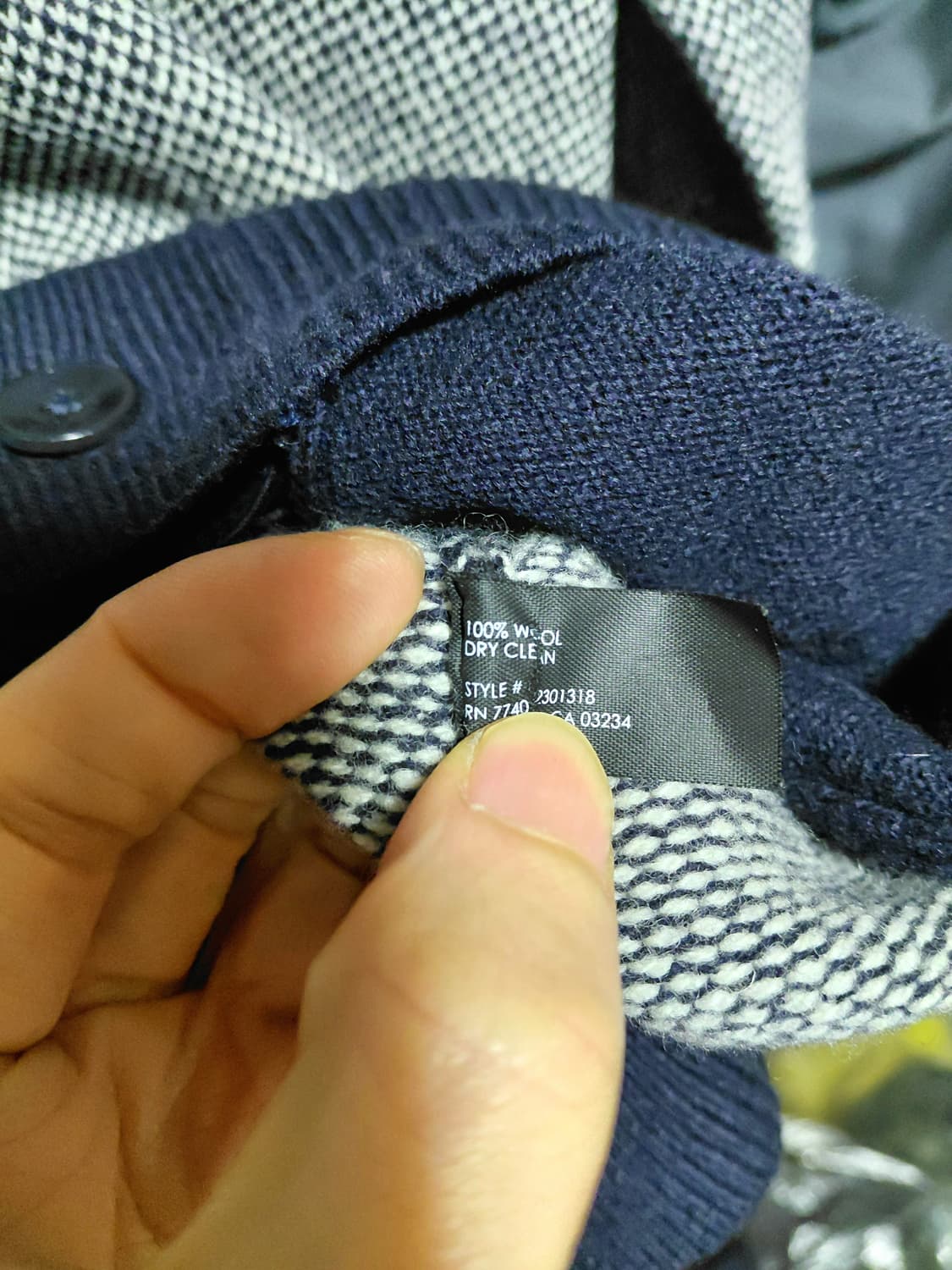 [클럽모나코]울100 가디건 M(95)사이즈 상품이미지5