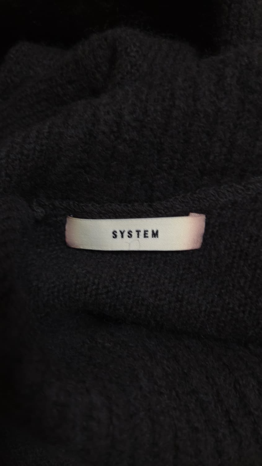 한섬 시스템 루즈핏 레이어드 니트 롱원피스 F 사이즈 상품이미지9