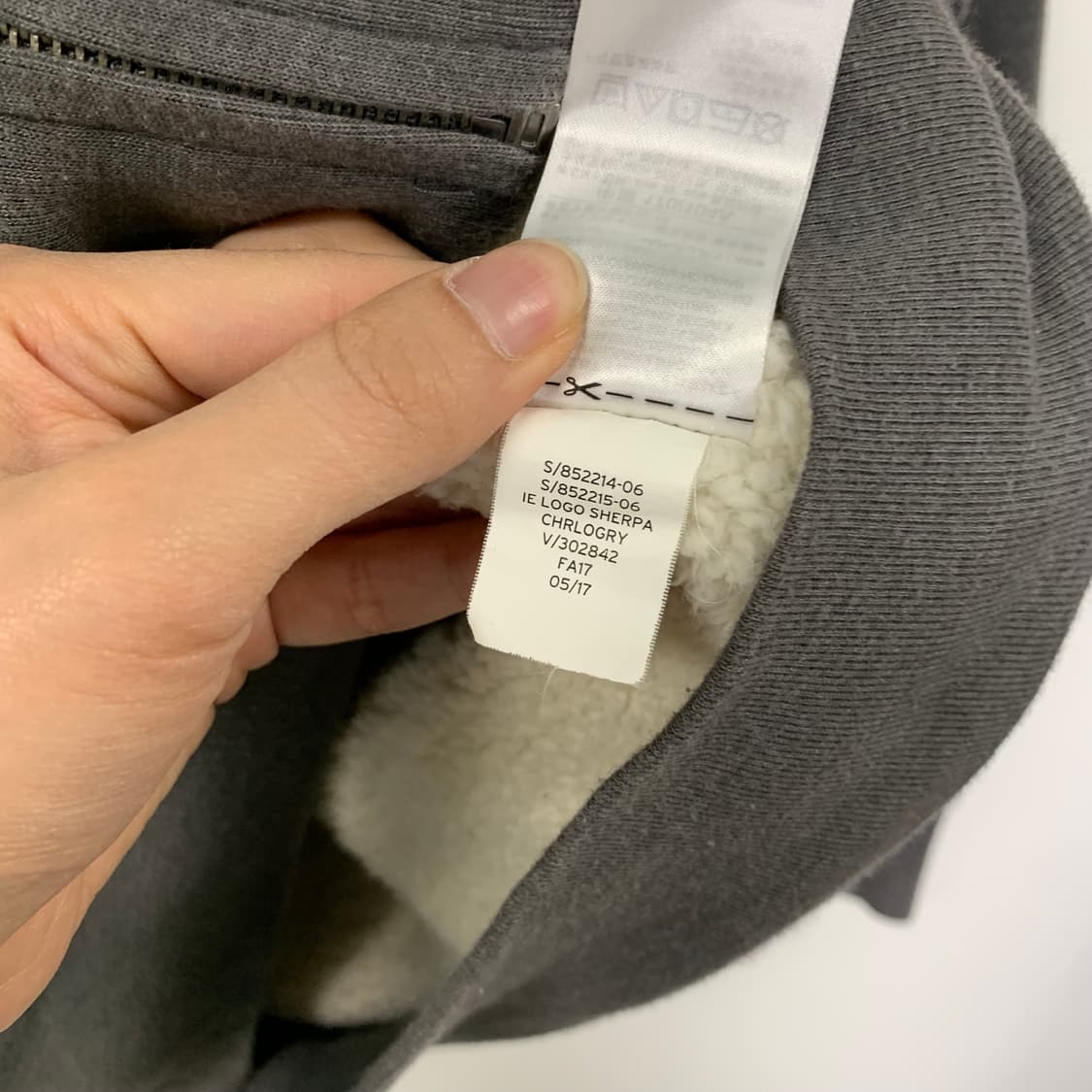 GAP 갭 그레이 양털 후드집업 상품이미지5