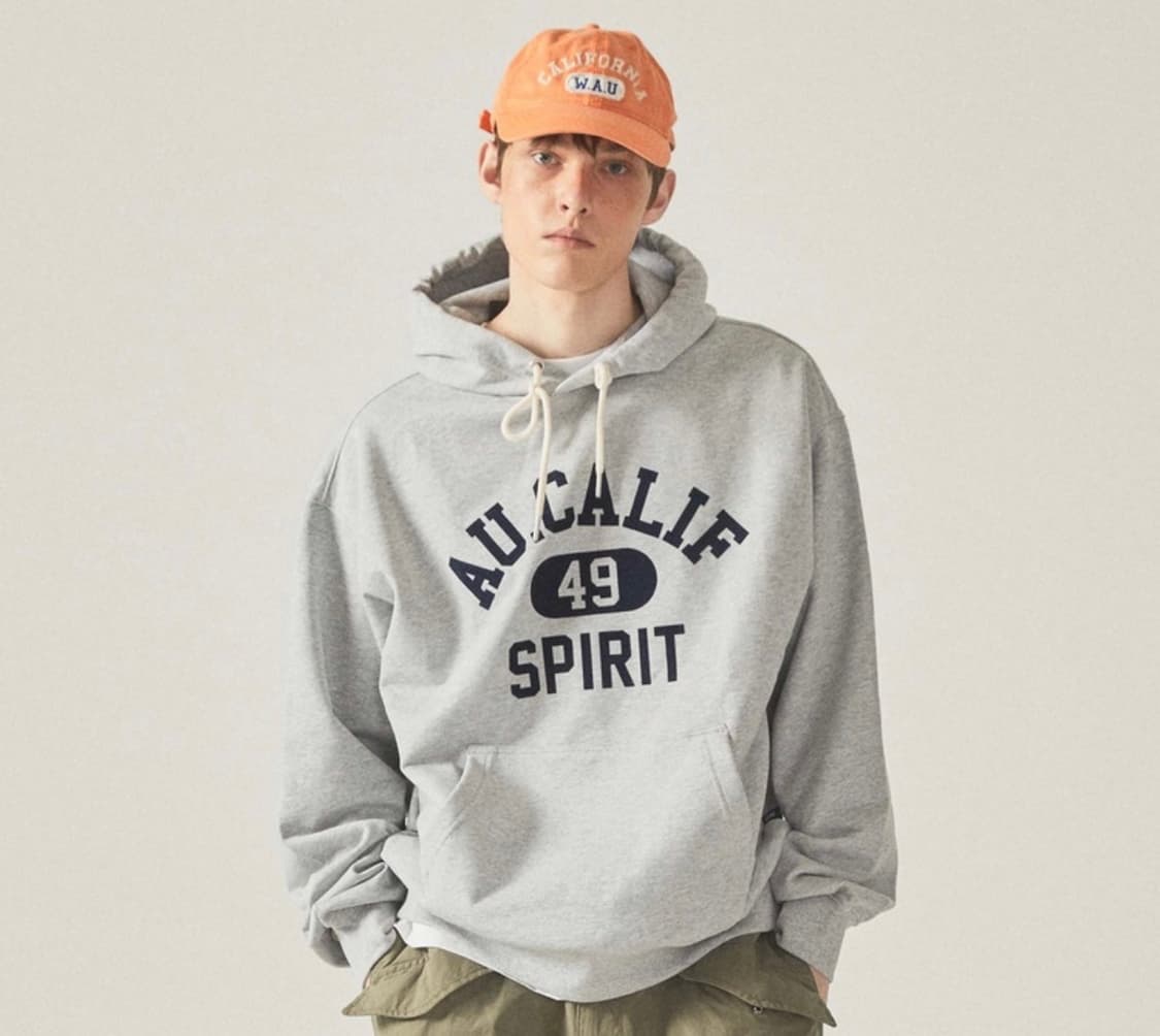 후아유 바시티 로고 후드티 상품이미지4