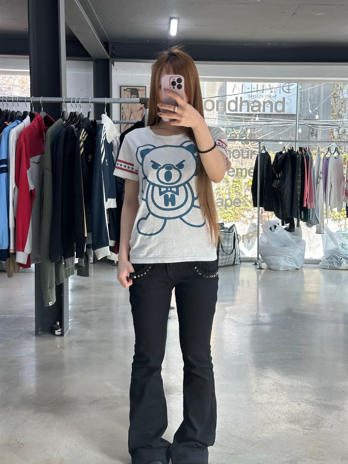 히스테릭글래머 아카이브 퍽베어 스타 반팔티 상품이미지4