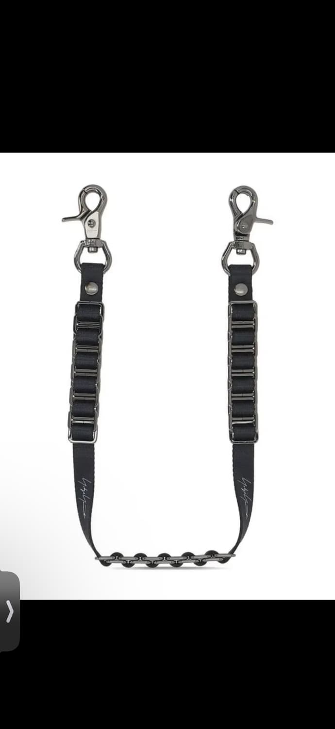 요지 야마모토 로고밴드 키링스트랩 블랙OS  상품이미지1