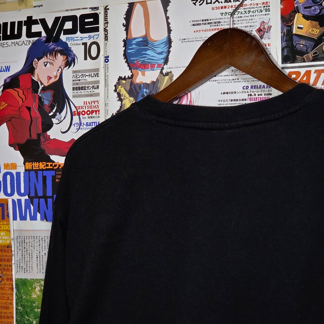 카파 올드스쿨 블루 자수 블랙 맨투맨 상품이미지7