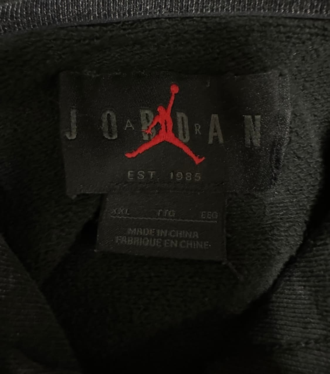 조던 에센셜 워시드 블랙 후드티 상품이미지5