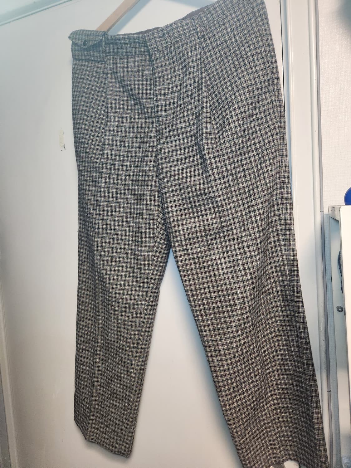 커스텀멜로우 체크 롱 와이드팬츠 34/86 상품이미지1