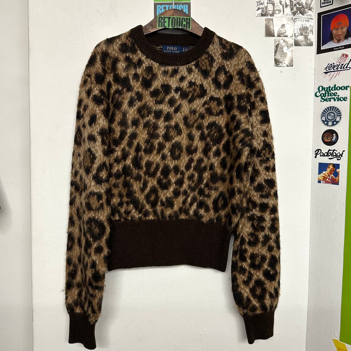 폴로 알파카 레오파드 스웨터 상품이미지1