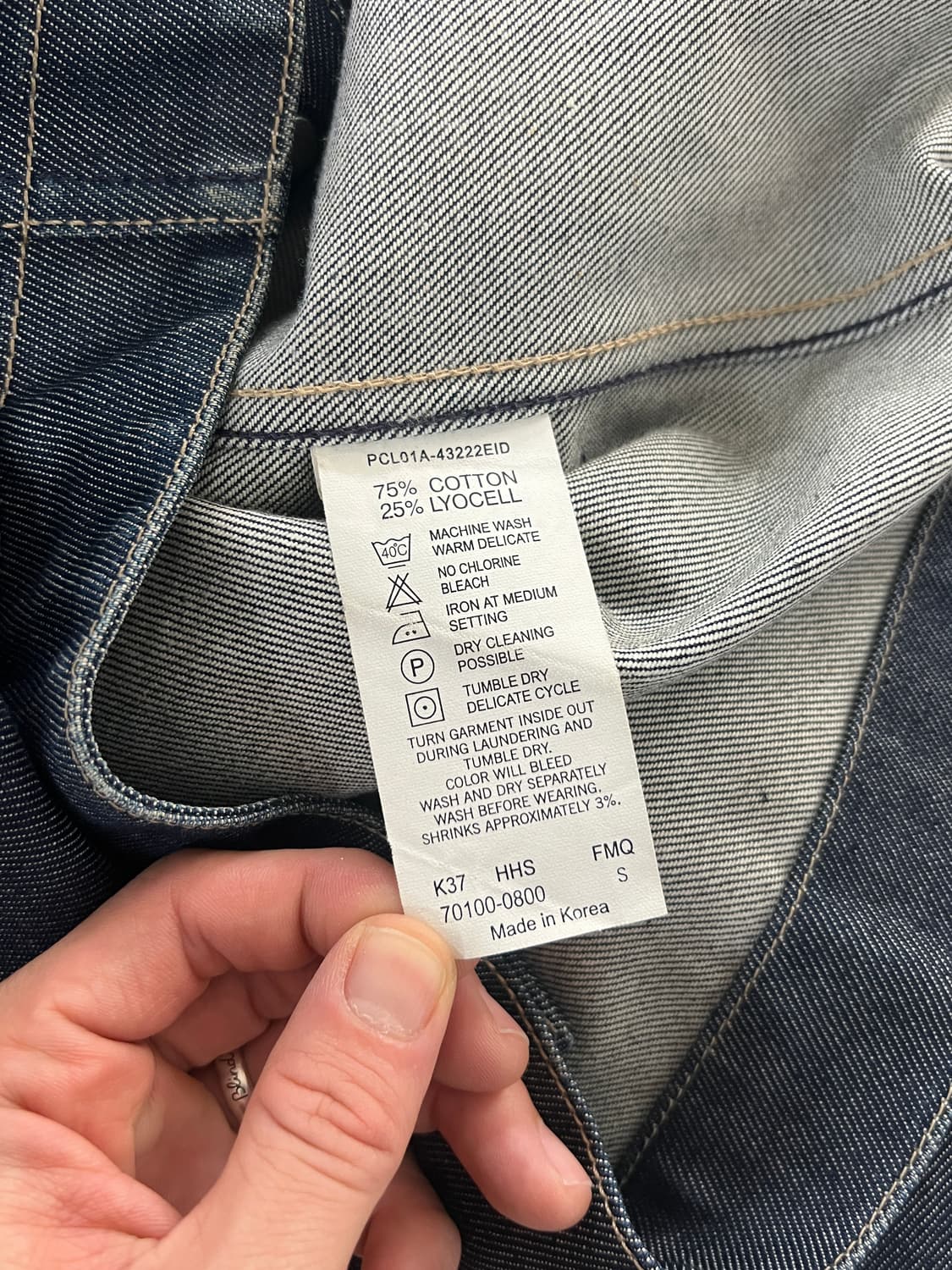 00s Levis 리바이스 엔지니어드 생지 데님 셔츠 상품이미지7