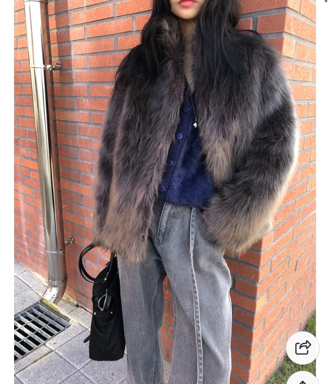 nandle 에이치 퍼 자켓 상품이미지2