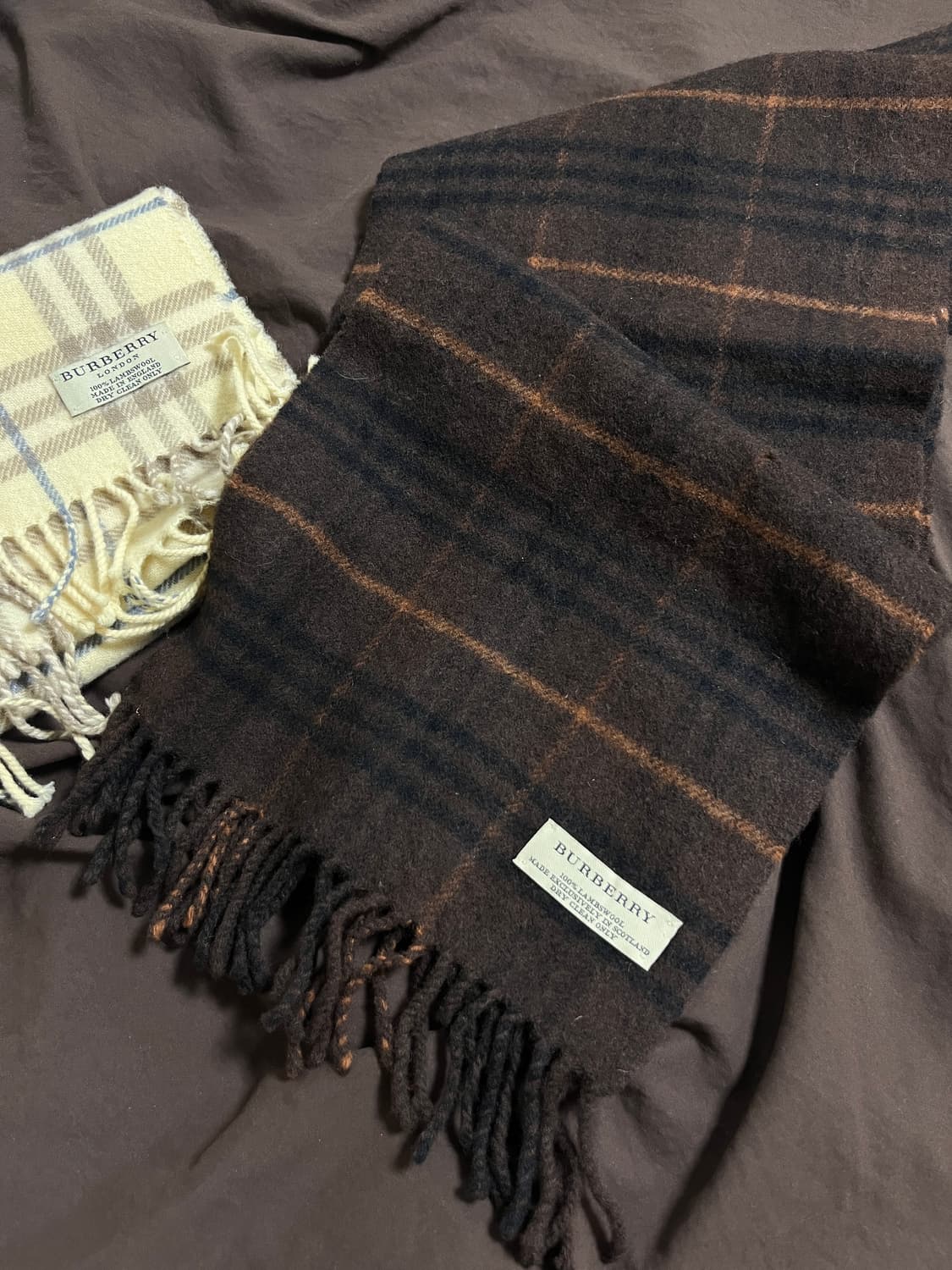 버버리 램스울 브라운 머플러 목도리 상품이미지1