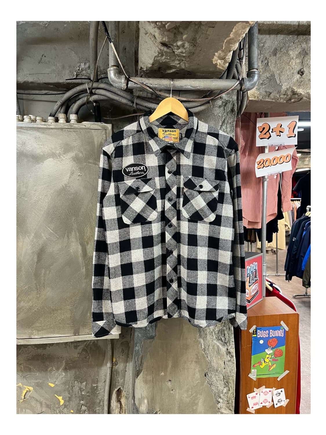 밴슨 레더스 자수 셔츠 자켓 그레이 L #csz3311 상품이미지1