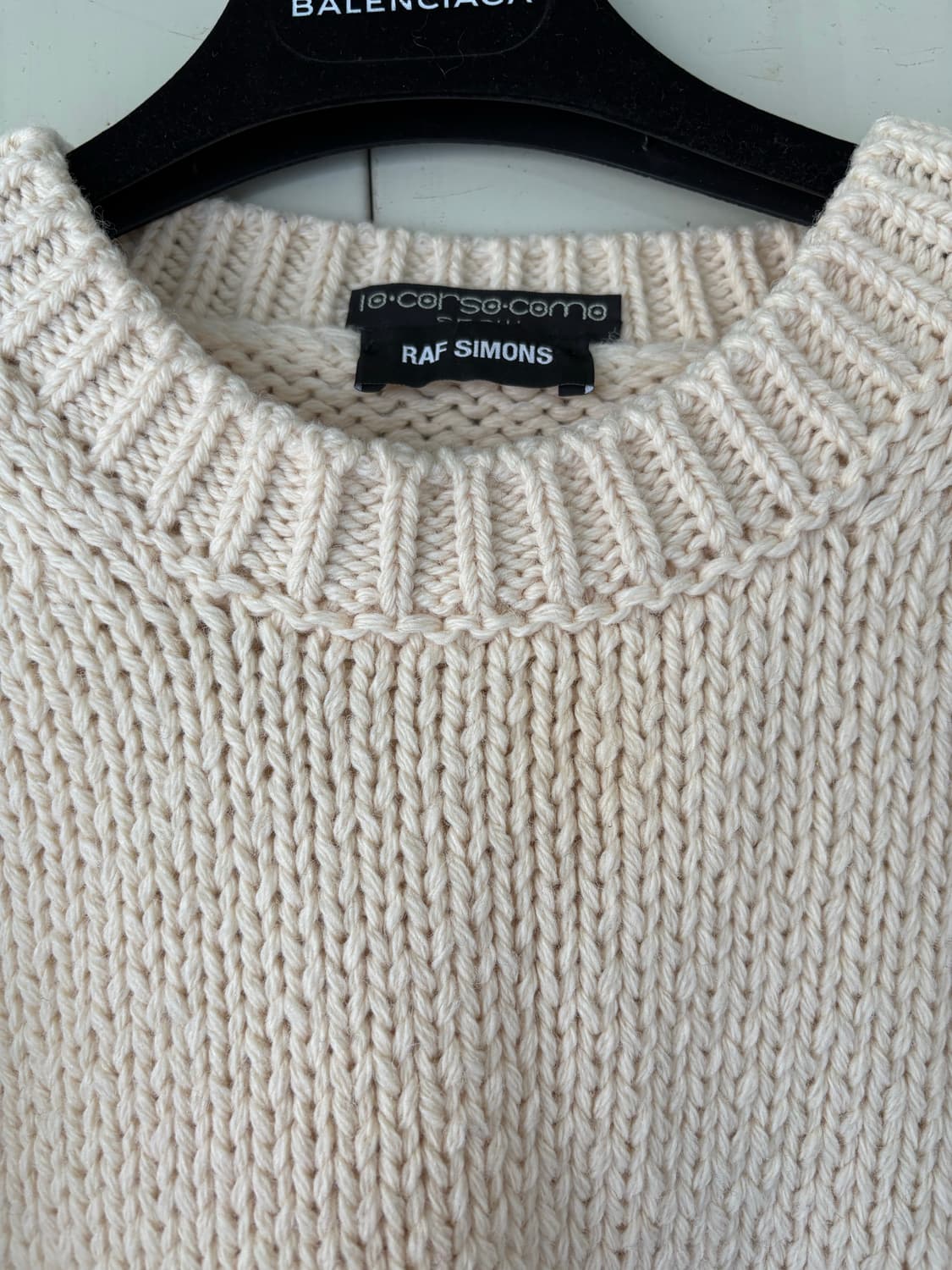 라프시몬스 크롭 니트 상품이미지4