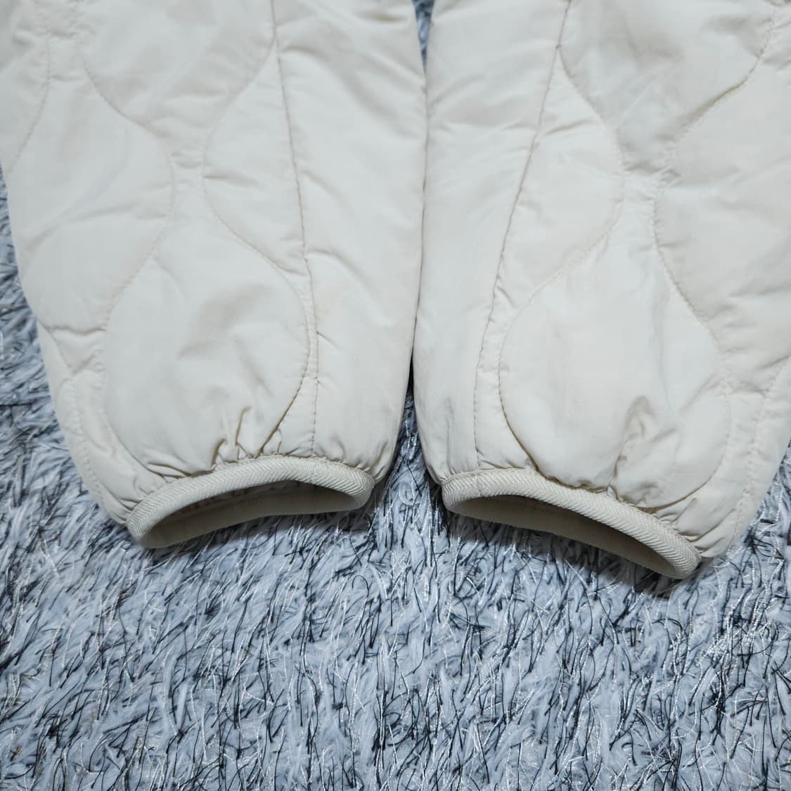 예일yale) L 남자 웜업 퀄팅자켓 아이보리 / 왕눈이샵 상품이미지7