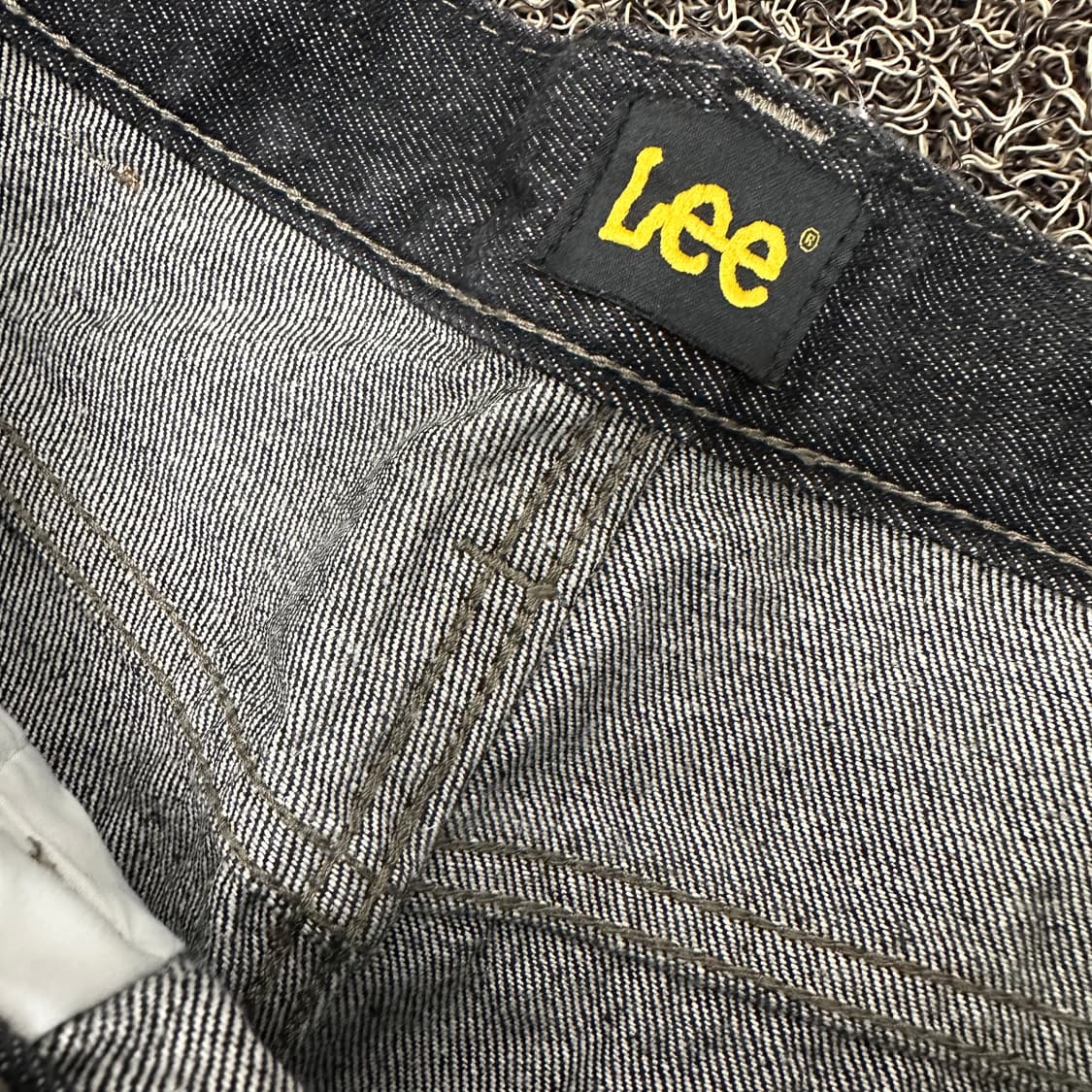 LEE 리 흑청 데님 와이드 청바지 팬츠 32인치 상품이미지3