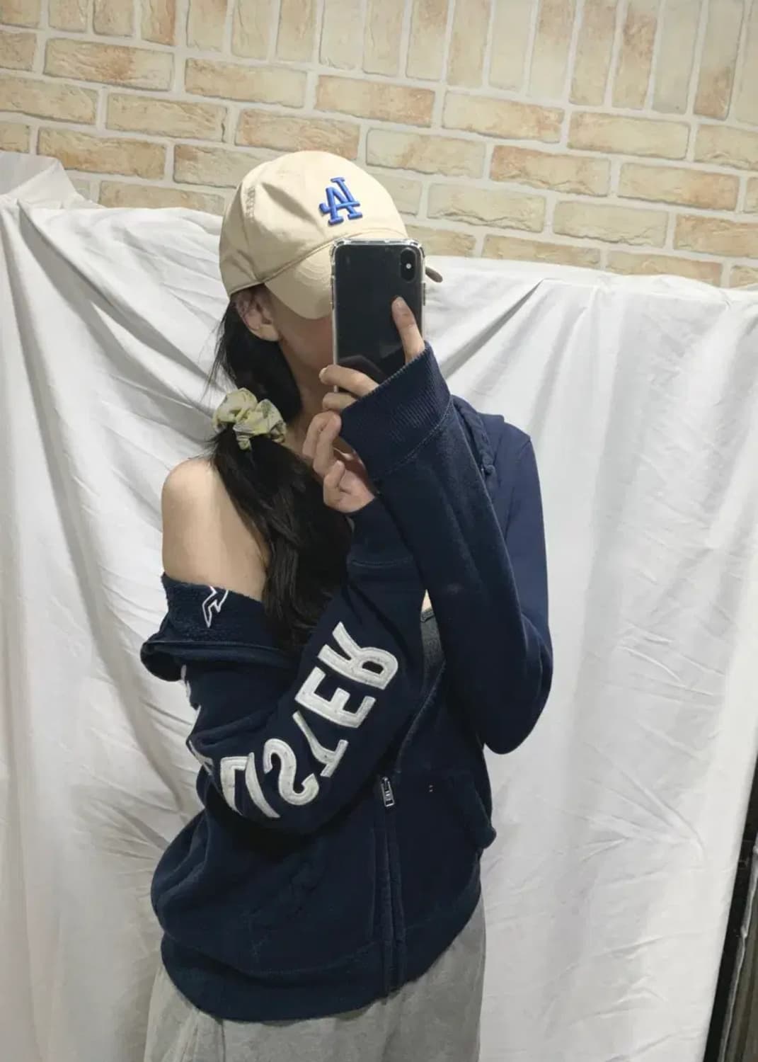 홀리스터 후드집업,S,네이비 상품이미지1