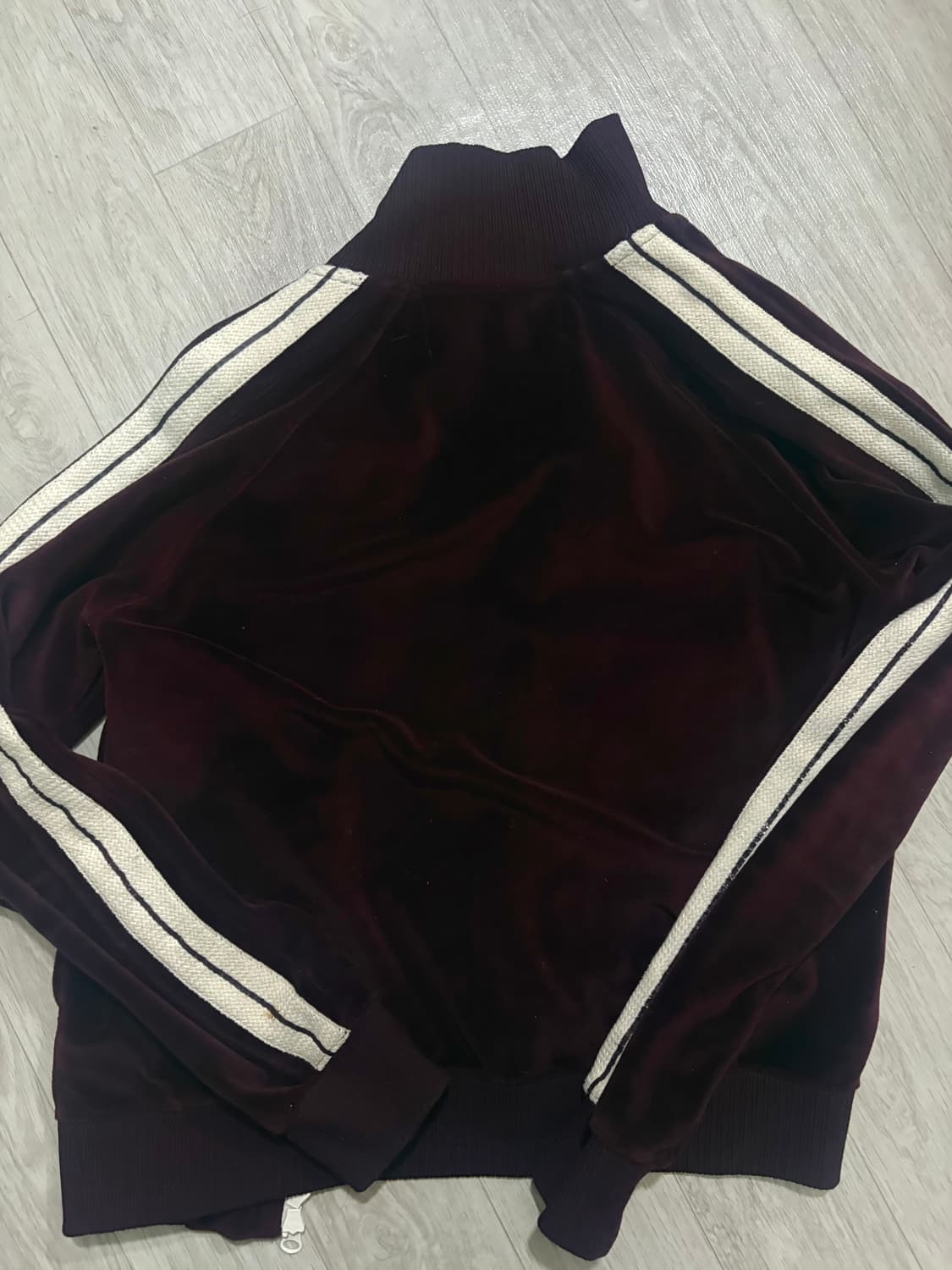 세터 로턴 벨루어 버건디 자켓 상품이미지2