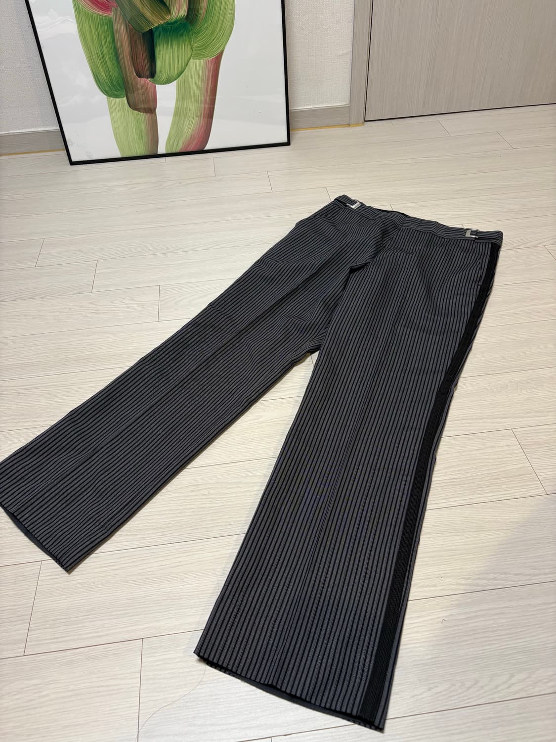 꼼데가르송 셔츠 사이드라인 스트라이프 슬랙스 팬츠 30 상품이미지3