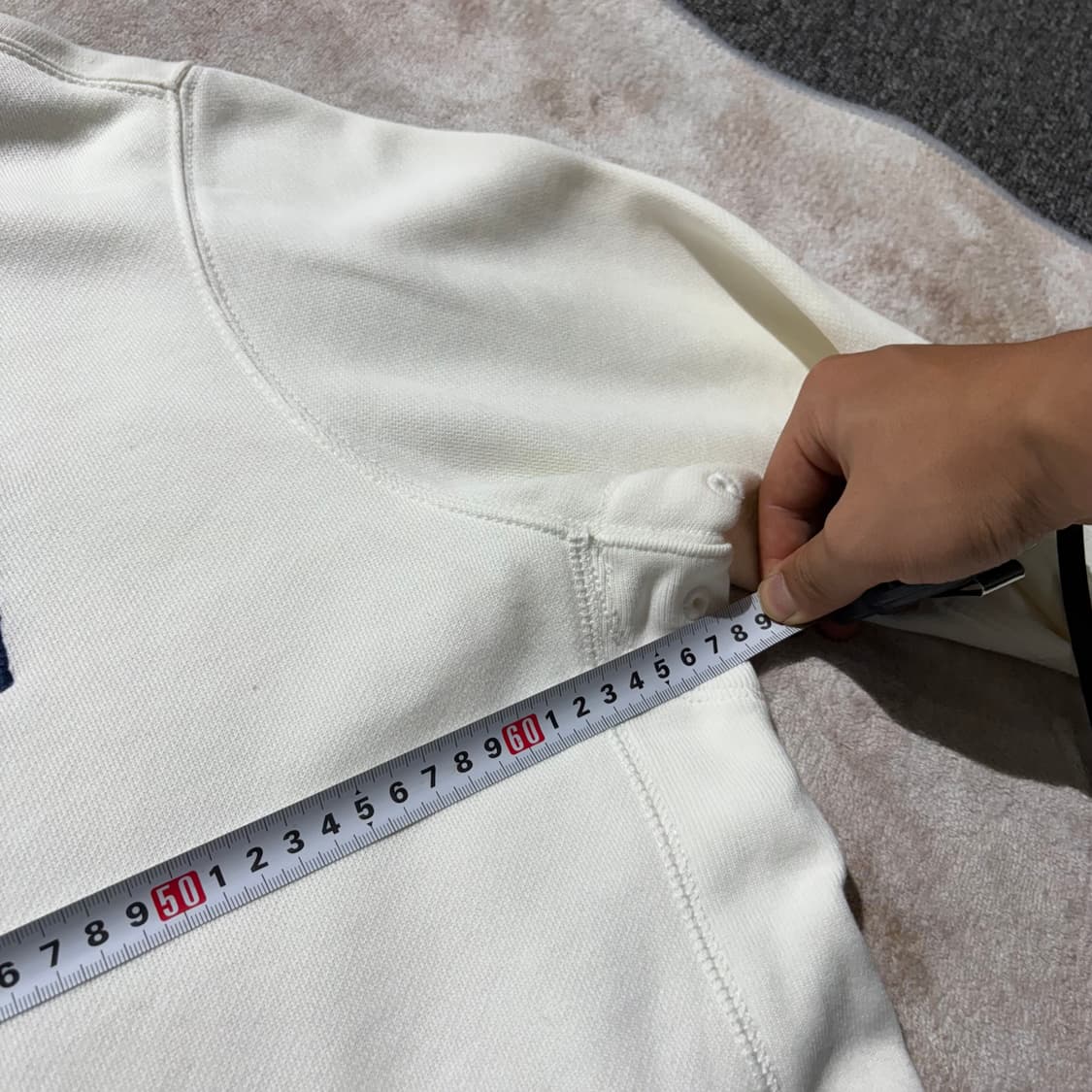 폴로 빅포니 3 성조기 후드집업 화이트 상품이미지8