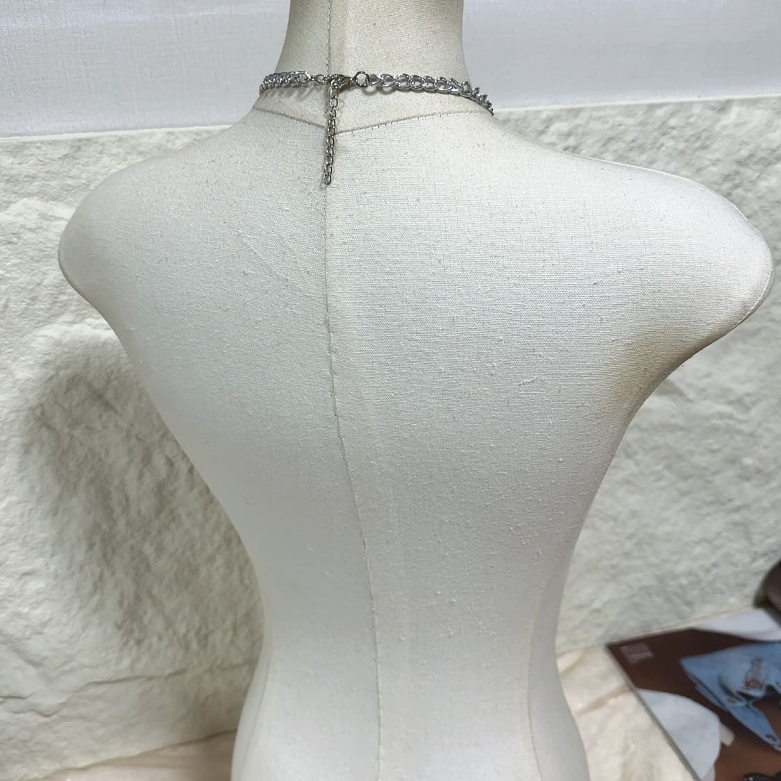 빈티지 오리엔탈 잎 쿠바체인 목걸이 상품이미지4