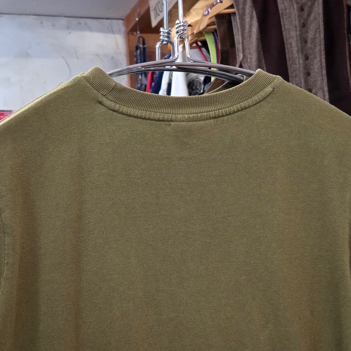 디키즈 말굽 로고 카키 반팔 상품이미지5