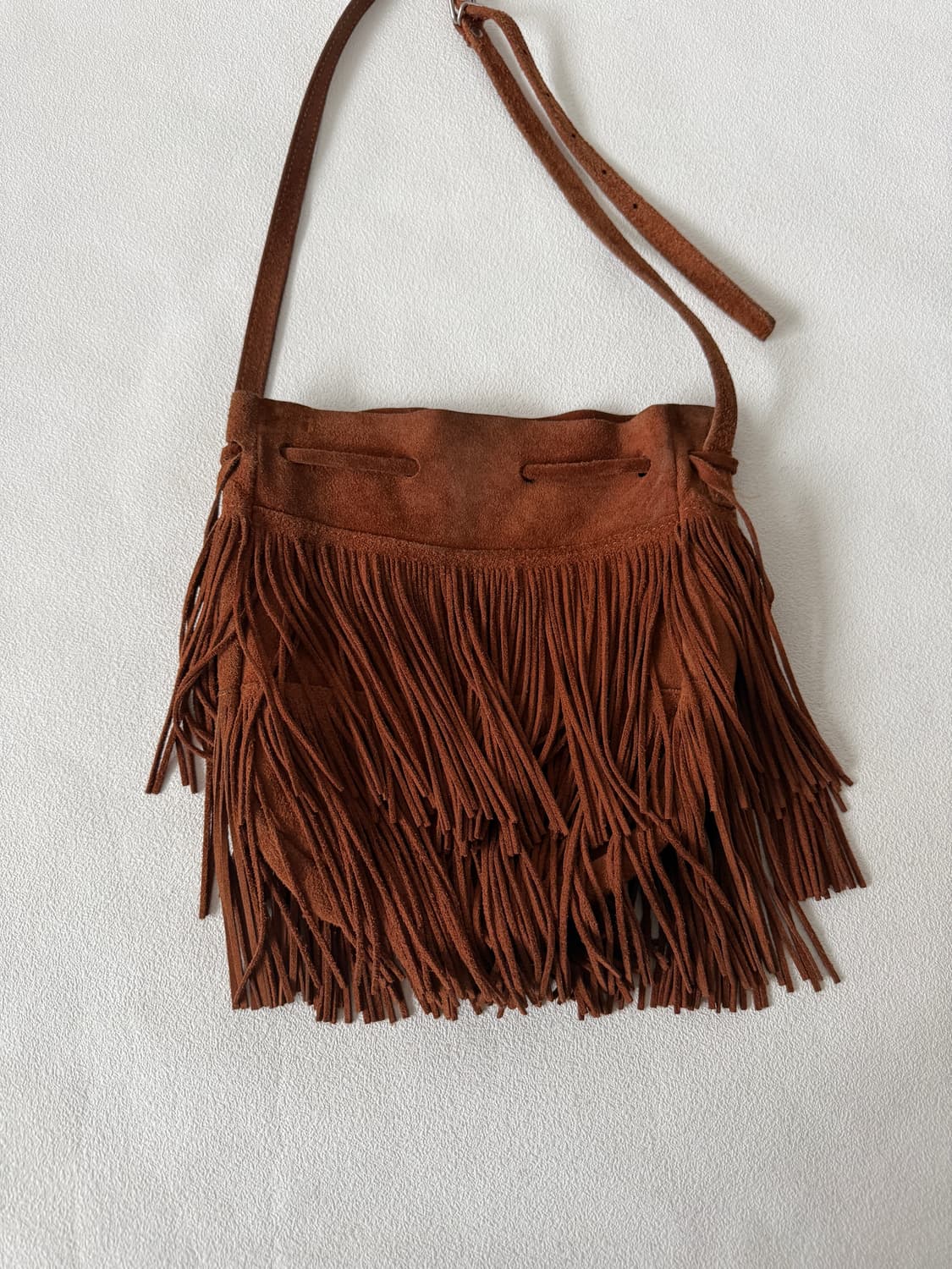 Pre owned 스웨이드 크로스백 상품이미지3