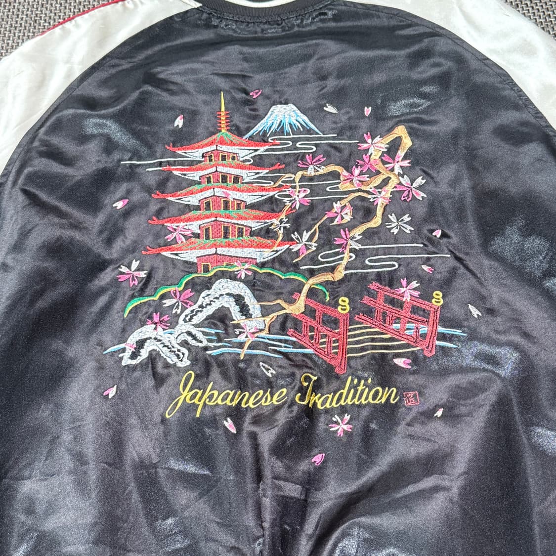 일심여경 후지산 성 사쿠라 퀄팅 스카쟌 상품이미지5