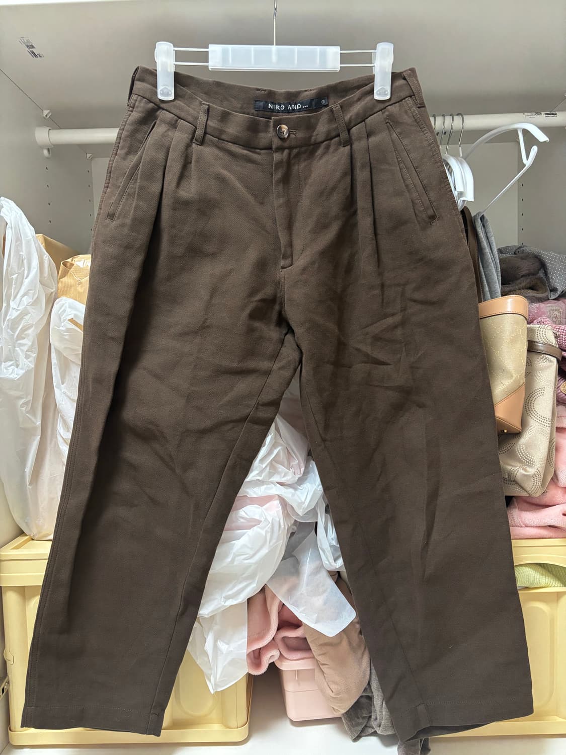 니코앤드 브라운 팬츠 갈색 모리걸 3사이즈 상품이미지1