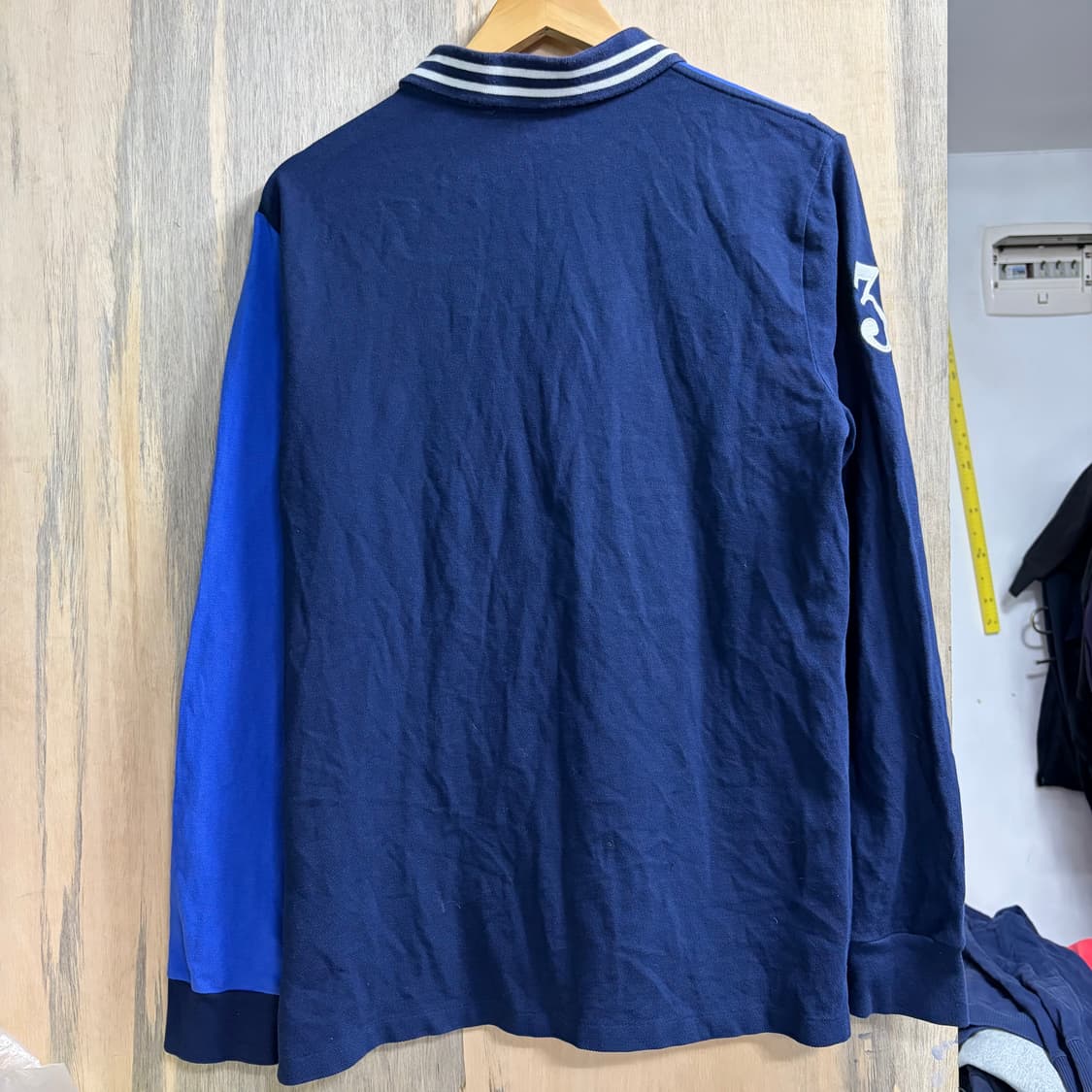 폴로 빅포니 치프키프 네이비 블루 배색 자수 럭비티 롱슬리브 키즈 XL 상품이미지8