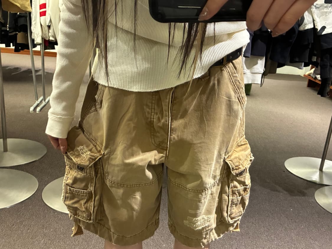 30)Abercrombie 빈티지 데미지 디테일 카고 반바지 상품이미지2