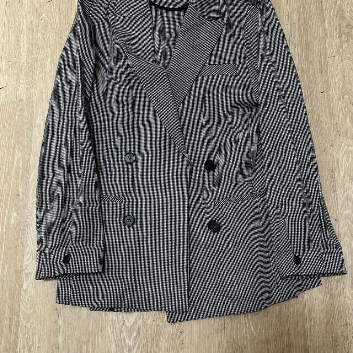 한섬 SJSJ 여성 더블 린넨자켓 55-66  상품이미지3