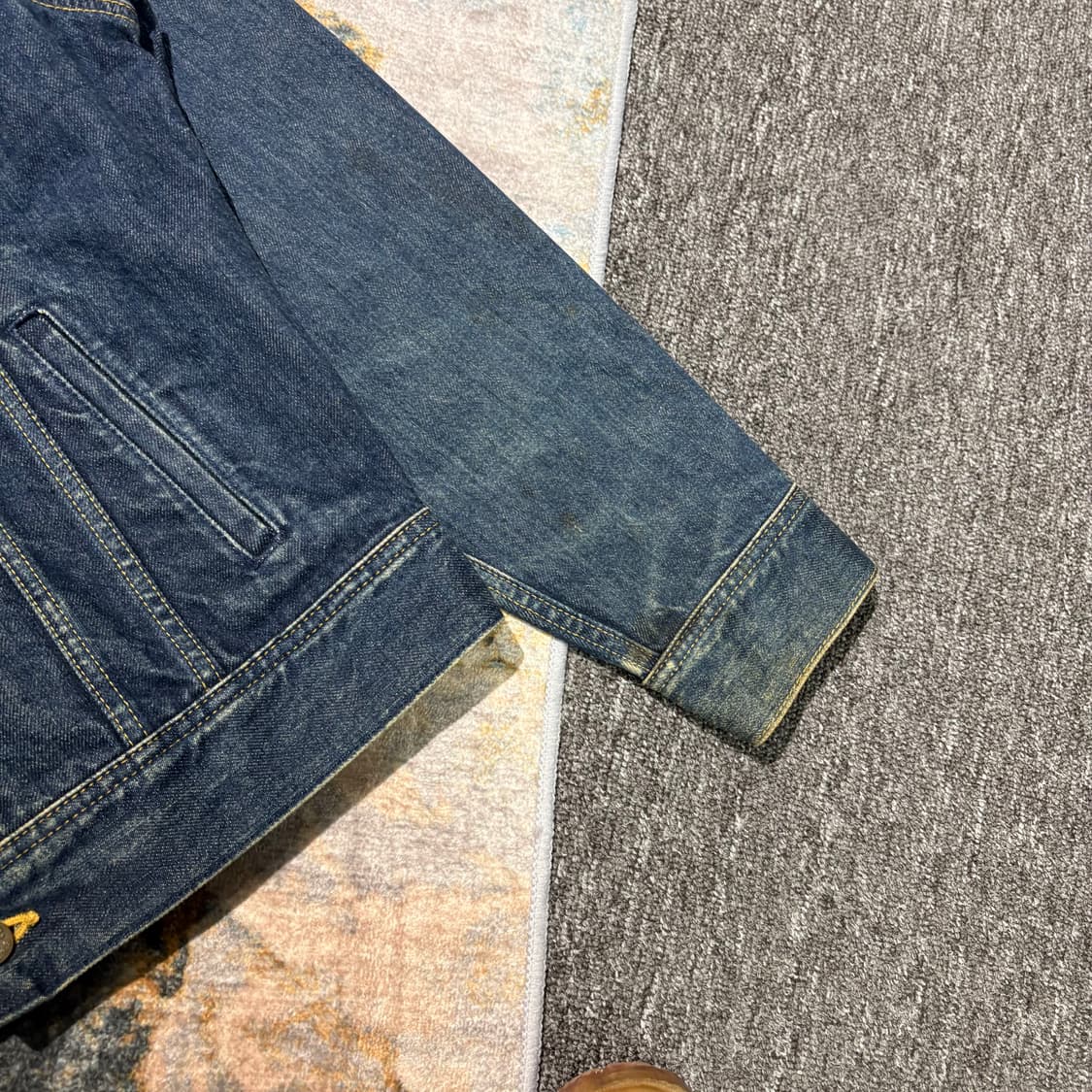 Lee 리 빈티지 데님 청 트러커자켓 상품이미지4