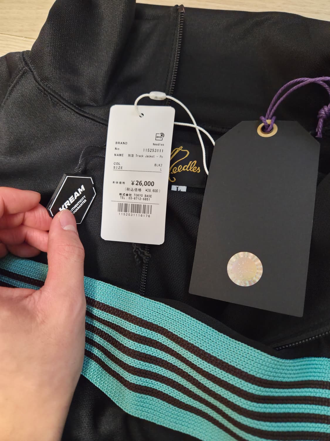 니들스X스튜디오스 트랙자켓 블랙 (L) 상품이미지2