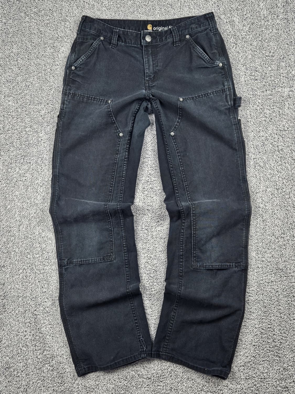 칼하트 캔버스 카펜터 더블니 워크 팬츠( 26X30추정 )/ 10225B 상품이미지1