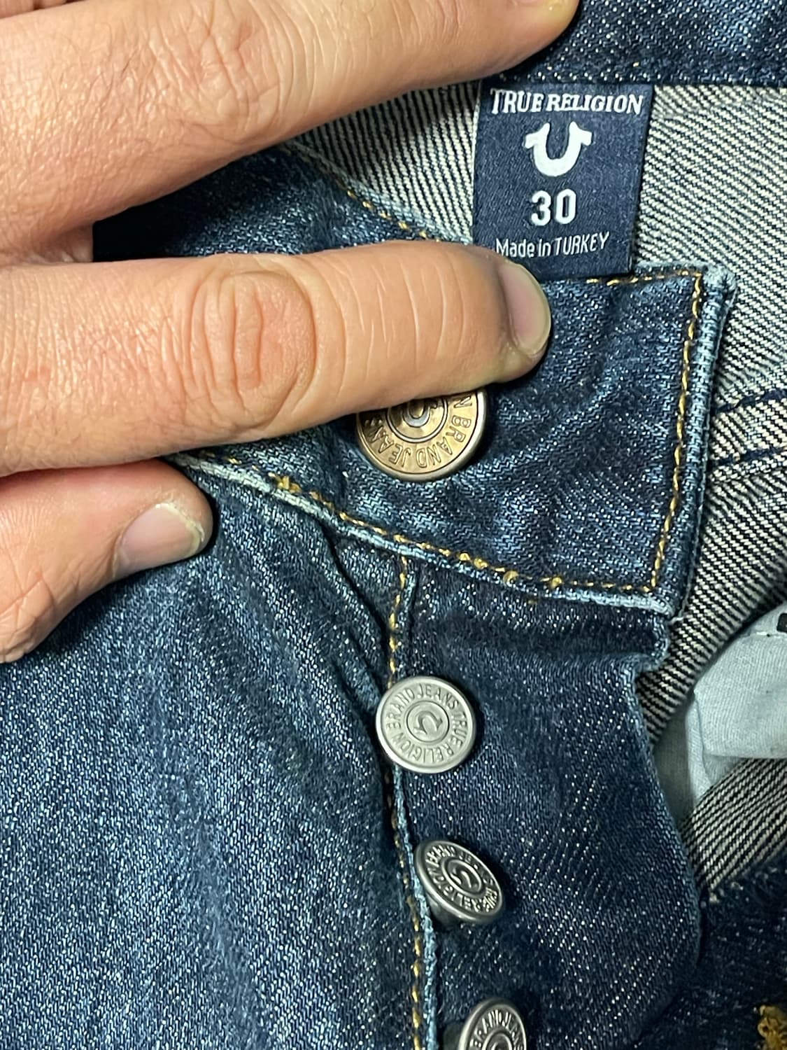 트루 릴리젼(True Religion) 디스트로이드 셀비지 데님 30 상품이미지6