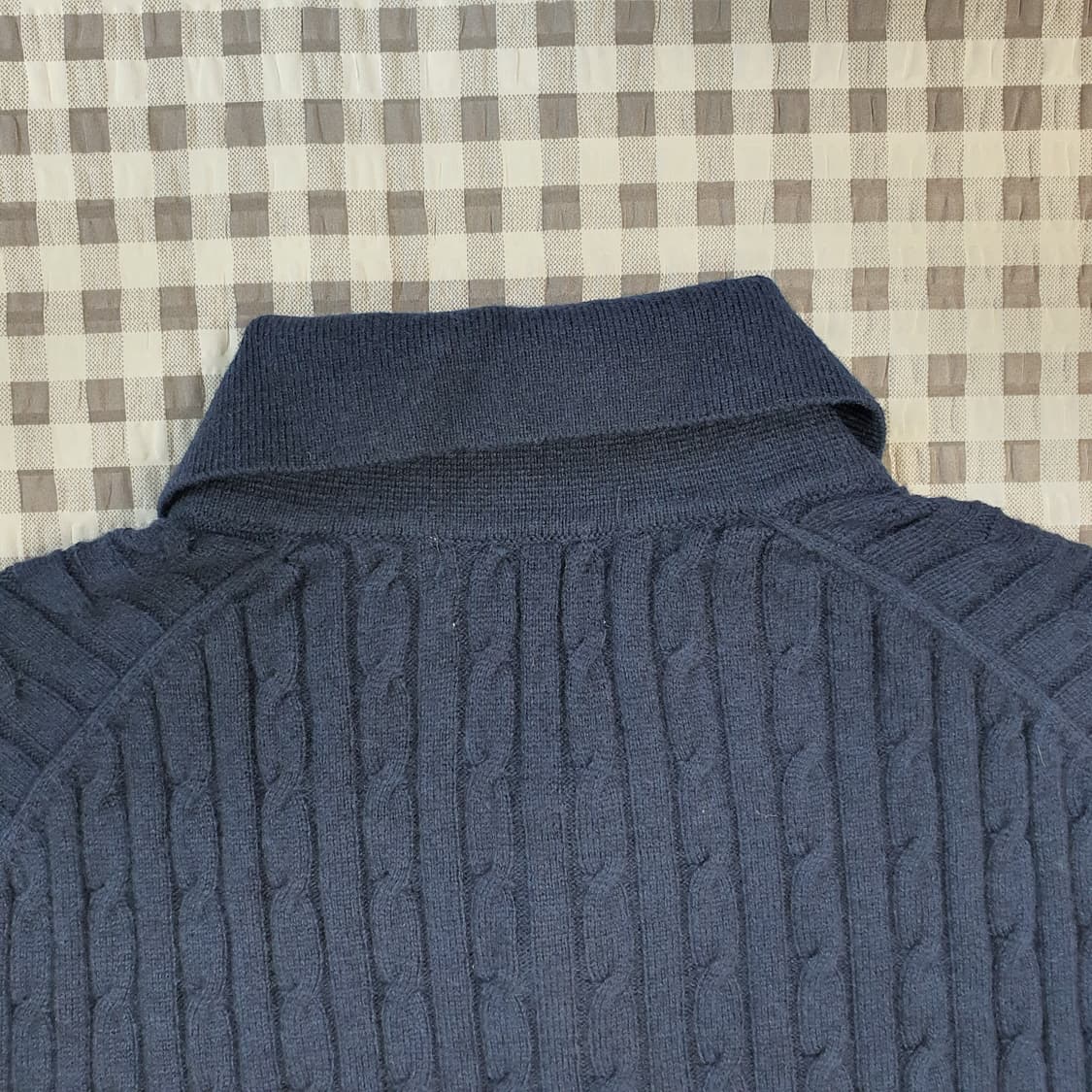 올젠 캐시미어 꽈배기 니트 카라티 남자95 상품이미지5