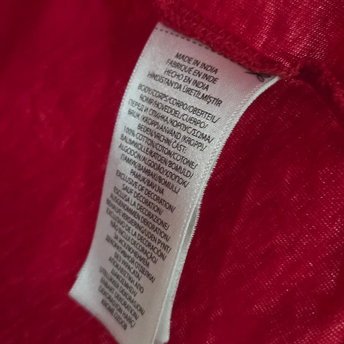 폴로랄프로렌 키즈 자수로고 반팔티 레드 M/10/12 상품이미지4