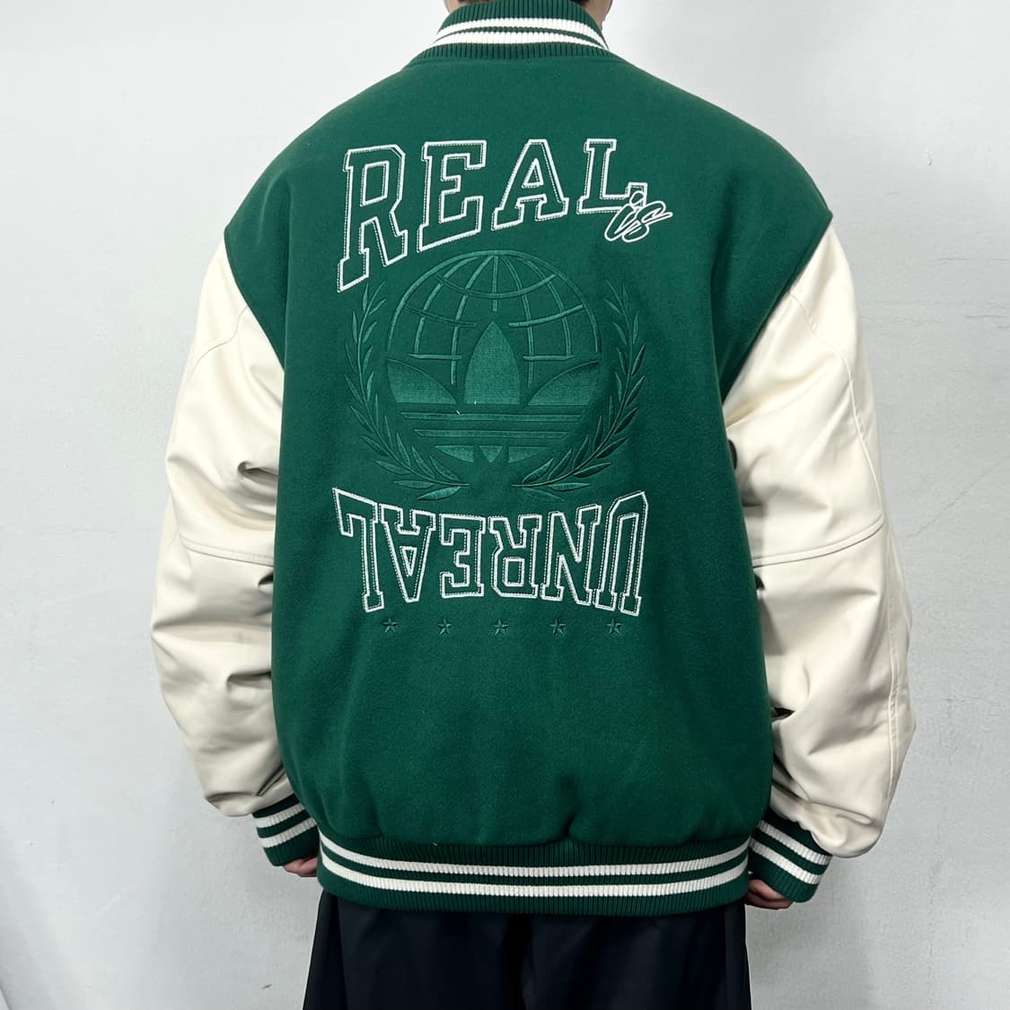 아디다스 팀 그린 배색 MC 바시티 자켓 상품이미지4