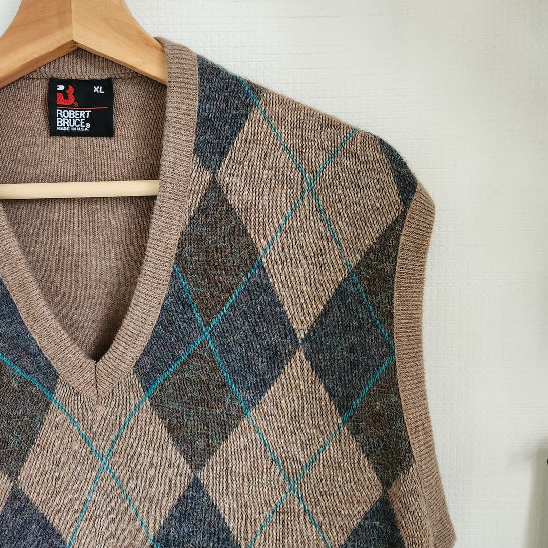 Robert Bruce 아가일 니트 베스트(USAmade)Robert B 상품이미지5