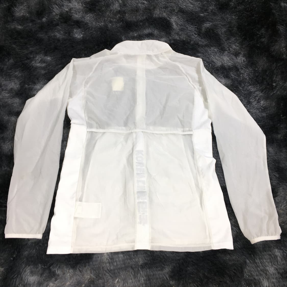 투티/0390 나이키 팀코리아 바람막이 시스루 화이트 슬림핏 KOREA 상품이미지3