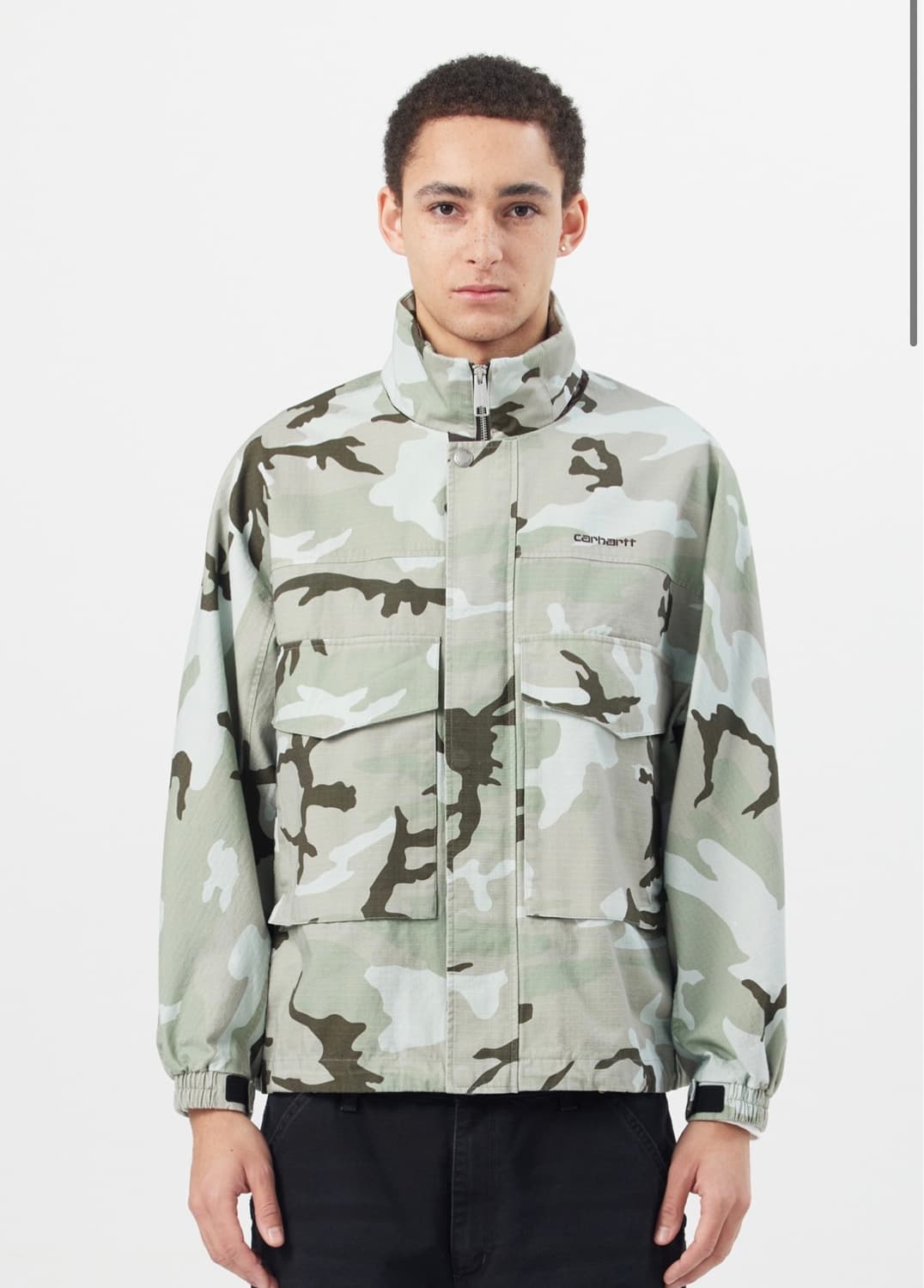 칼하트wip 카모 자켓 가먼트 워시드 m 상품이미지1