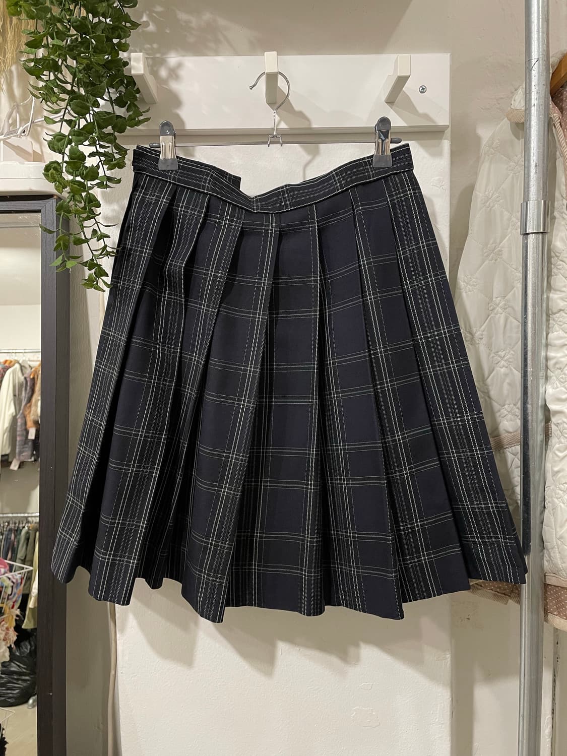JPN 스쿨룩 체크 미디 스커트 상품이미지9
