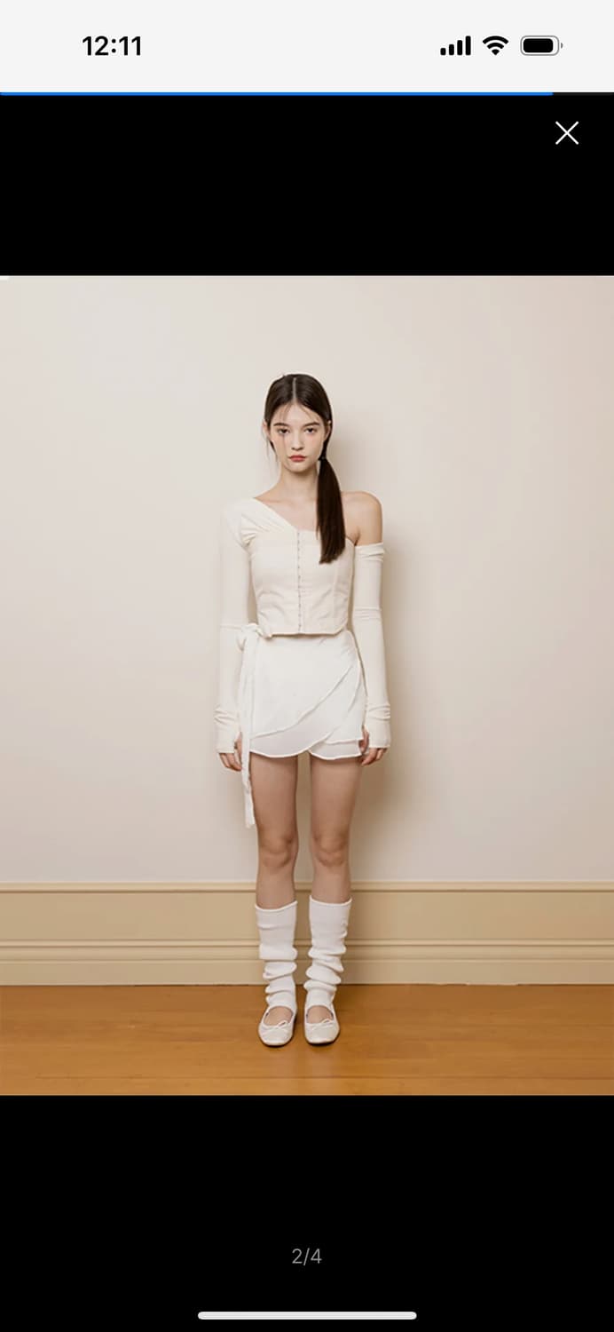 낫유어로즈 모니카탑 베이지 s 상품이미지2
